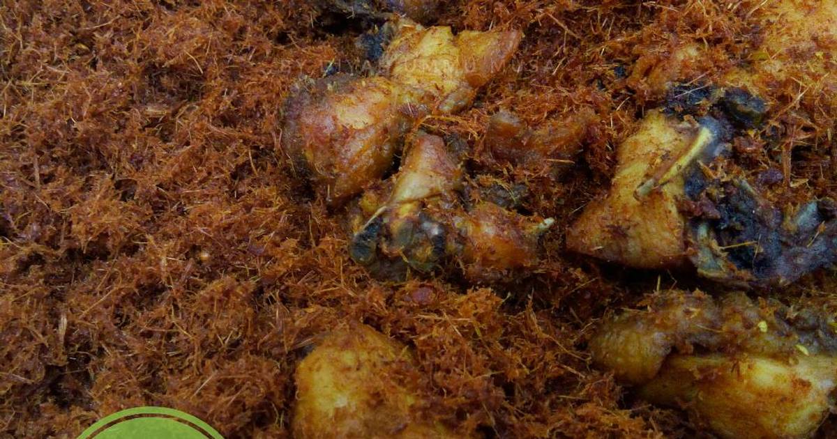 Resep Ayam Goreng Serundeng Batang Kecombrang / Burus Enak 