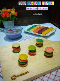 Foto resep Mini Pancake Cereal Unicorn Colour