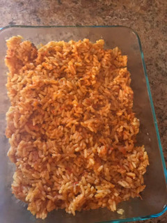 A picture of Jollof Rice.