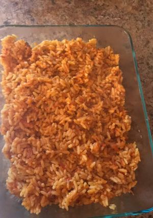 A picture of Jollof Rice.