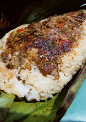 Foto resep Nasi Uduk Bakar (Fiber Creme) Cumi Sambal Ijo