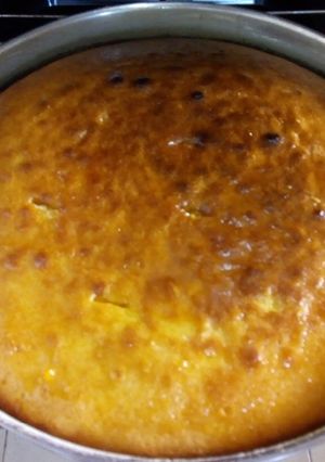 Una foto de Torta de naranja en licuadora