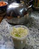 Arroz con leche sabor a limón