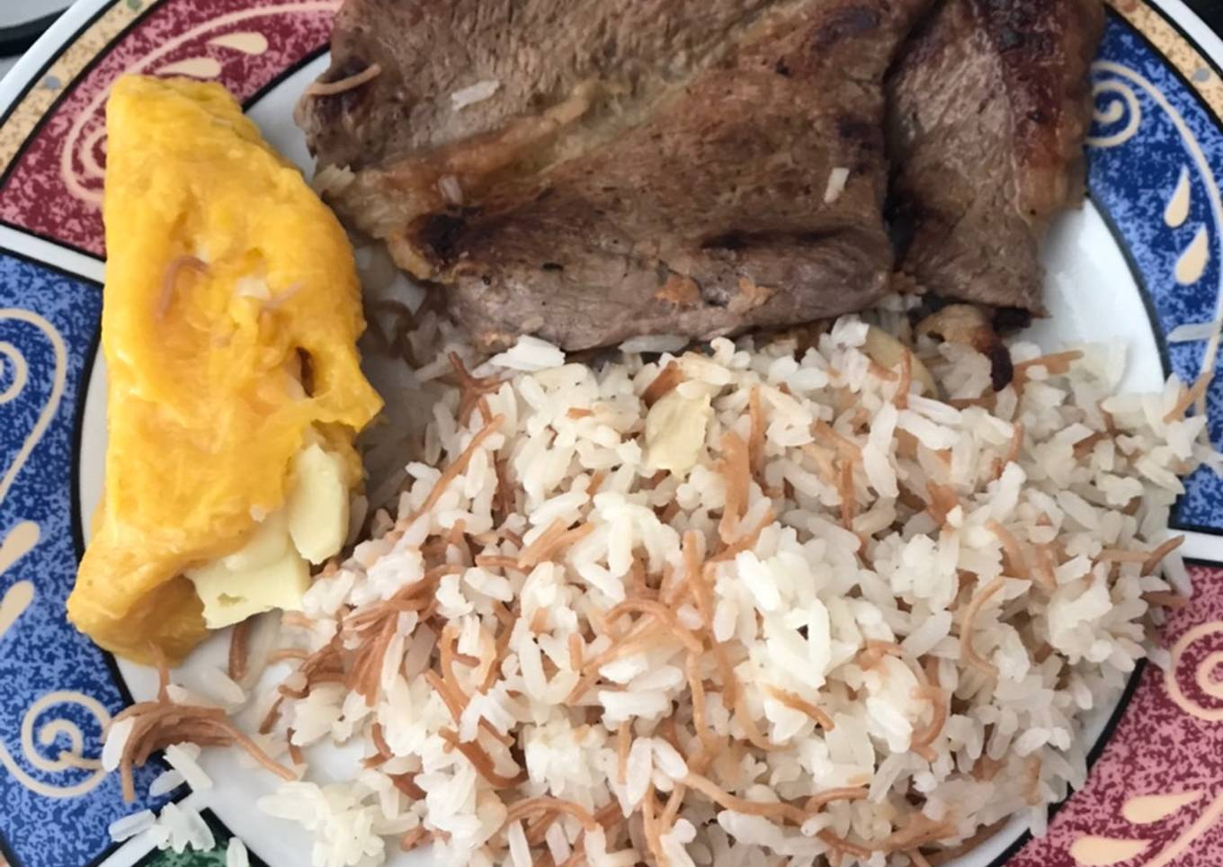 Plátano amarillo con queso mozzarella