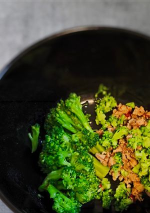 Una foto de Carne y Verduras para Peques