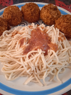 Una foto de Albóndigas de pollo empanizadas con frituras en horno air fryer