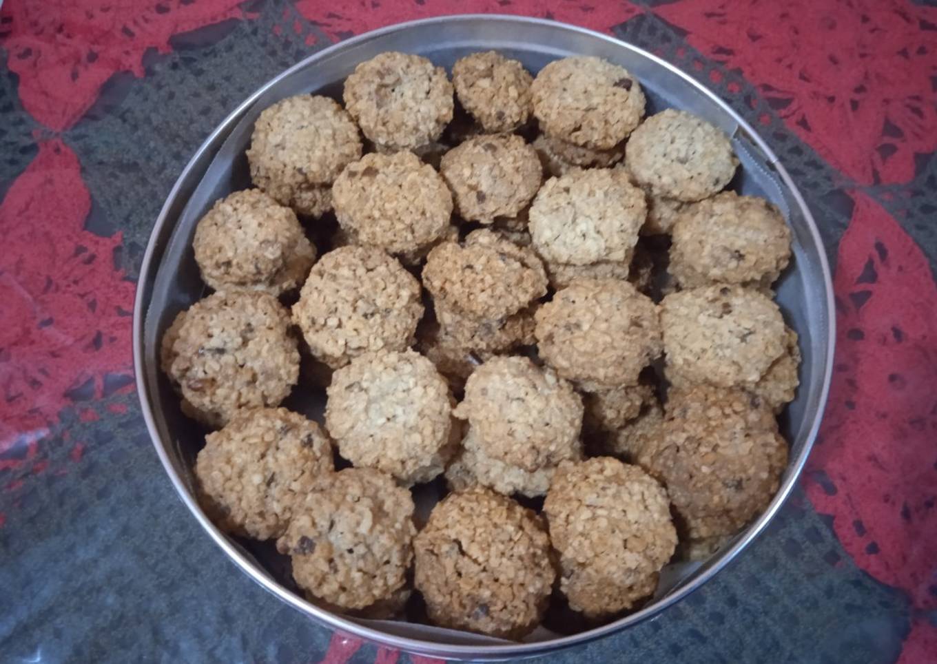 Galletas de mantequilla con avena y nuez