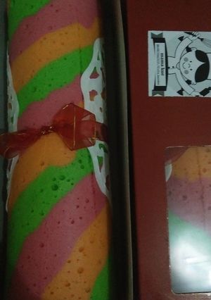 Foto resep Bolu gulung rainbow ekonomis