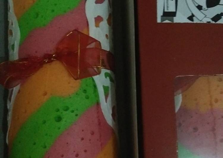 Bolu gulung rainbow ekonomis