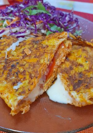 Una foto de Omelette de zanahoriaaaaaaaaaa relleno
