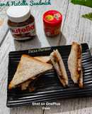 5 minute Peanut Butter & Nutella Sandwich