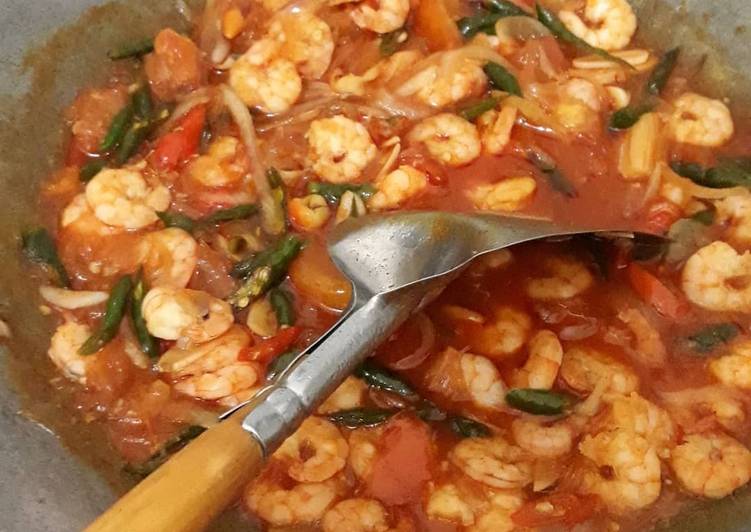 Langkah Mudah untuk Membuat Udang pedas asam manis 😉 Anti Gagal