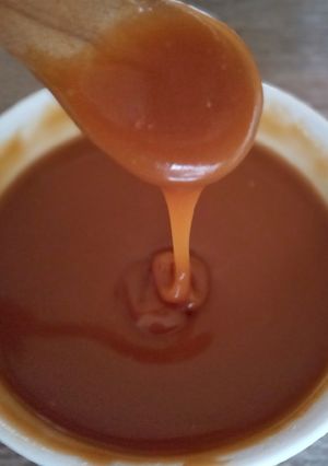 Una foto de Salsa toffee a la naranja