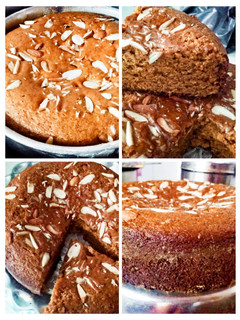 हेल्दी आटा गुड़ केक (healthy atta gur cake recipe in Hindi) रेसिपी मुख्य फोटो