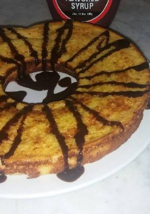 صورة لوصفة كيكة رقيقة و لذيذة بالليمون - A thin and delicious Orange cake
