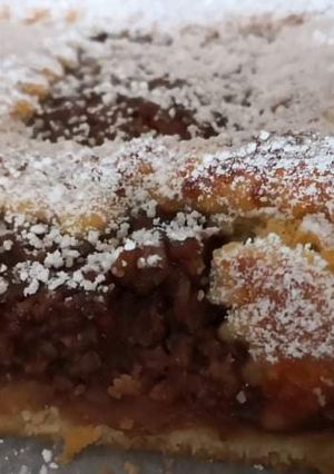 Diós lekváros rácsos recept fotója