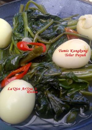 Foto resep Tumis Kangkung Telur Puyuh