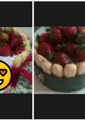 صورة لوصفة شارلوت بالفراولة 🍓❤💕