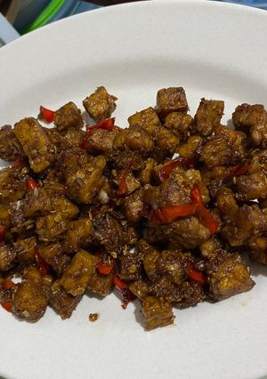 Foto resep Tempe Kecap Cabe Merah
