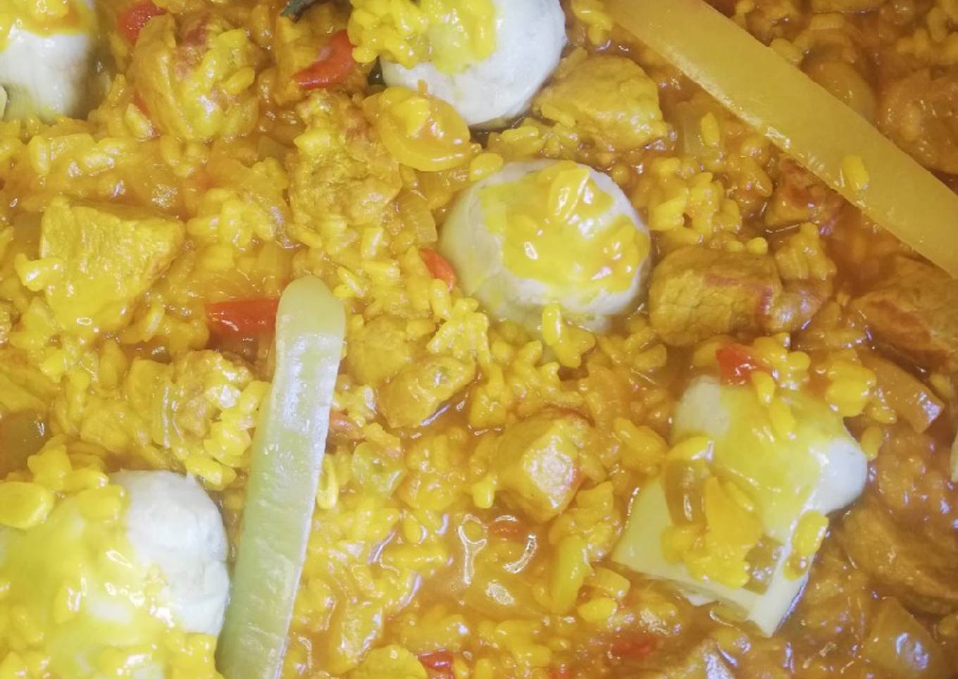 Arroz de Solomillo de cerdo ibérico con alcachofas