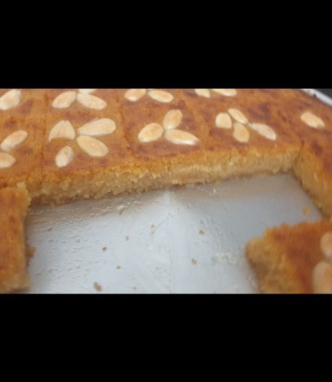 صورة لوصفة بسبوسة بالحليب المحموس