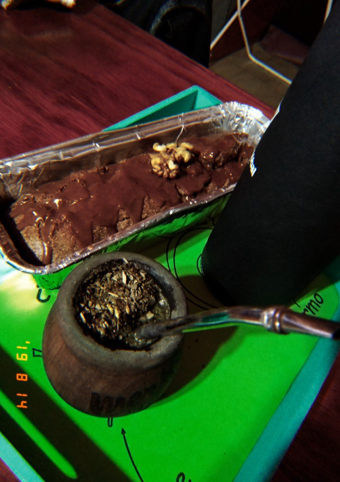 Una foto de Budín integral con nueces