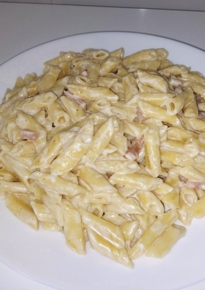 Una foto de OLLA GM: Macarrones carbonara