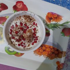 Suji dahi bhalle A picture of Suji dahi bhalle.