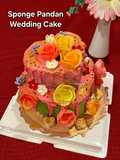 Sponge Pandan Wedding Cake