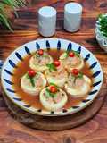 Steam Tofu and Prawns