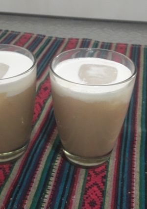 Una foto de Smoothie de durazno. Fácil y rápido
