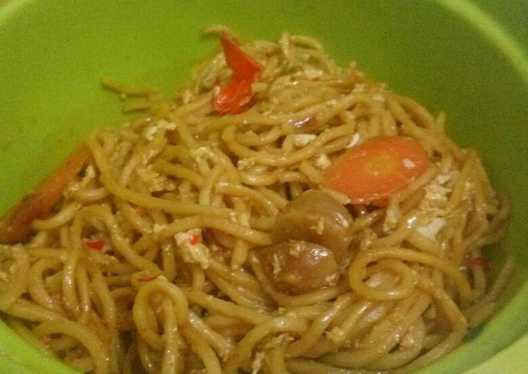 Mie goreng sosis simpel enak