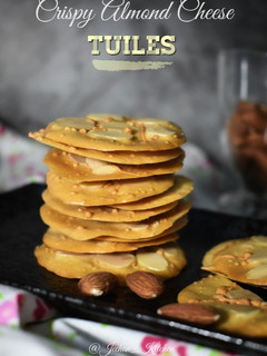 Foto resep Crispy Almond Cheese TUILES
