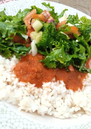 Shinkafa da miya da salad 🥗 ainihin hoton girkin