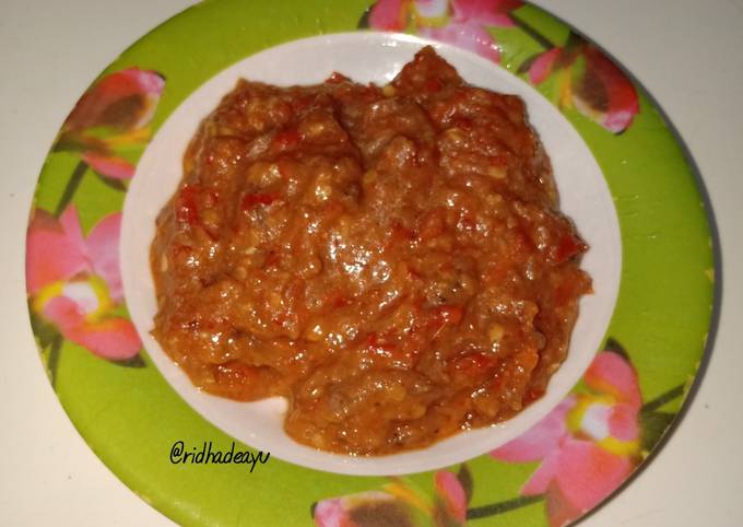 Sambel Pecel Ayam Kacang Mete