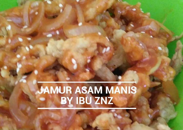 Resep Jamur asam manis praktis Anti Gagal