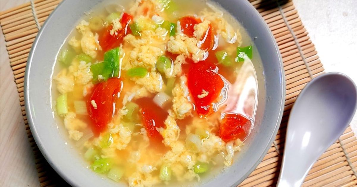 Resep Tan Hua Tang (Sop Tomat Telur) oleh Nyanyah - Cookpad