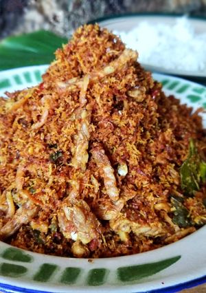 Foto resep Serundeng Teri Tempe Pedas
