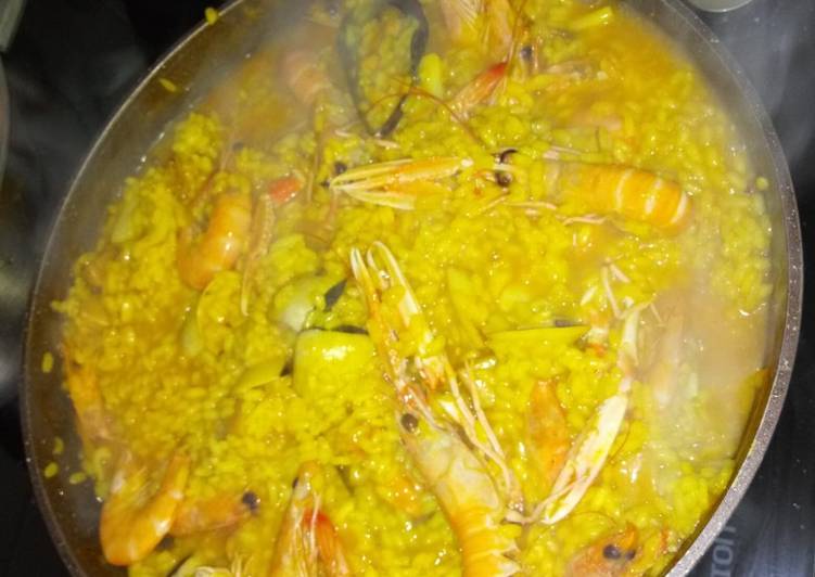 Paella de marisco