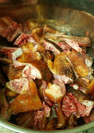 Hình của món Thịt ngan (vịt xiêm)nấu giả cầy kiểu Hà Tĩnh.