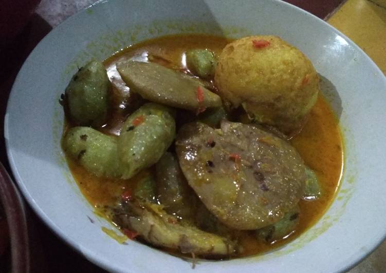 Jengkol kentang sayur kuning