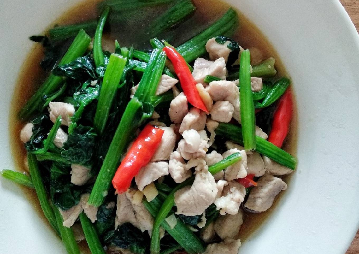 Horenso Masak Daging Babi