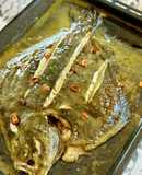 Rodaballo al horno con su pilpil