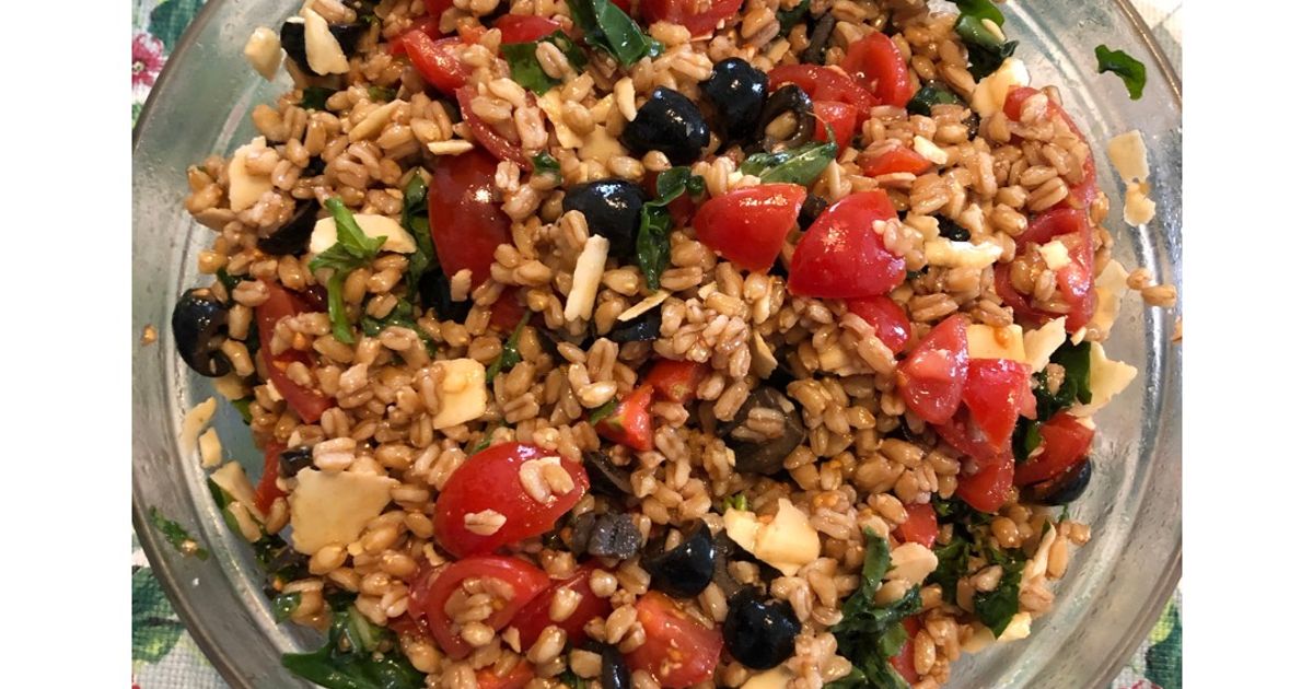 Ricetta Insalata Di Farro Con Pomodorini, Rucola Ed Olive di Giulia 🌺 ...