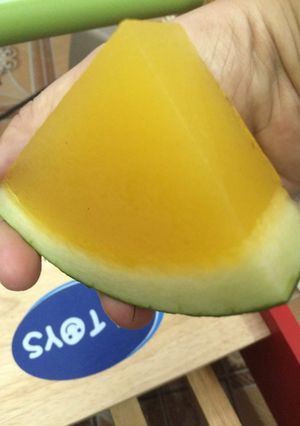 Hình của món Rau câu dưa hấu hoàng kim.