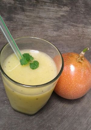 Foto resep Jus mangsa mint (mangga,markisa,daun mint)
