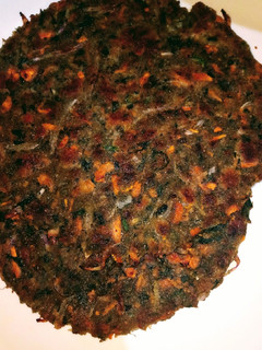 A picture of Spinach carrot paratha.