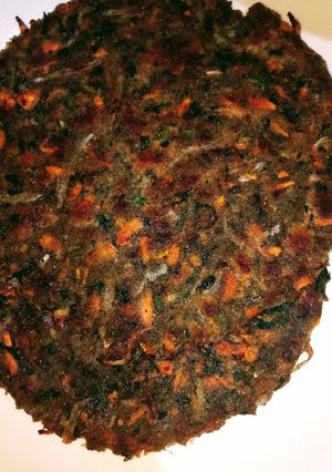 A picture of Spinach carrot paratha.