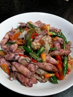 Foto resep Cumi Asin Pedas