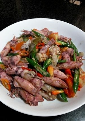 Foto resep Cumi Asin Pedas